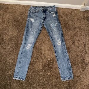 american eagle Distressed Blue Jeans 31/32